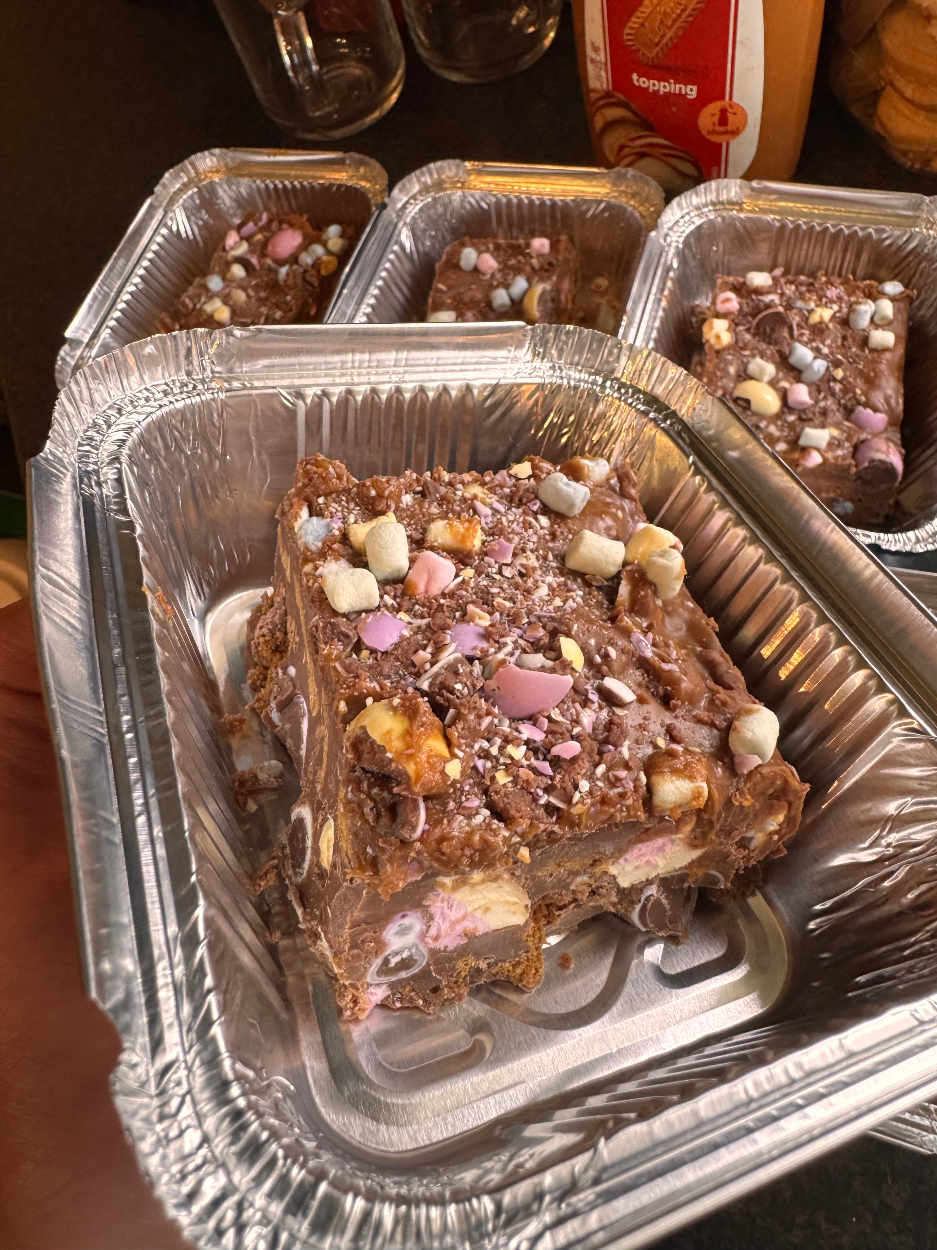 Biscoff x Mini Eggs Rocky Road
